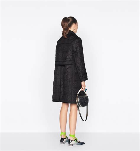 dior macrocannage coat|Macrocannage Coat Black Quilted Technical Taffeta.